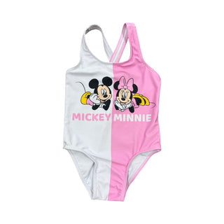 Disney Pink&white Mickey Mouse bathing suit, 18-24 months