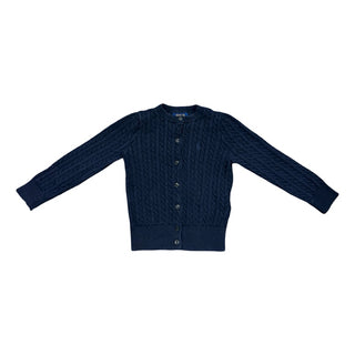 Polo Ralph Lauren Sparkly navy cable knit cardigan, 3 years