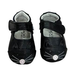 Jack and Lily Black pleather cat Mary Jane’s, 1 little kid