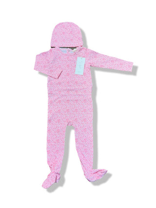 Lil Legs Scouts Footie in Bright Pink mini Floral new with tags, 24 months