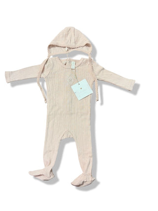Lilette Geo Floral Layette Set in Dusty Pink, Newborn