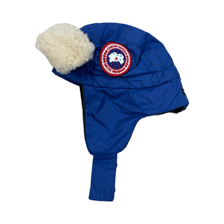 Canada Goose Royal blue baby Aviator hat w/down insulation, Small