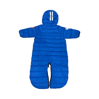 Canada Goose Bright blue PBI pup bunting down snowsuit, 3-6 months
