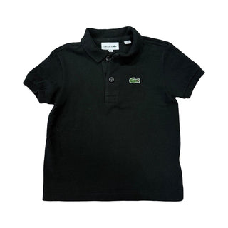 Lacoste Black collared tee, 2 years