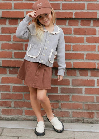 Rylee + cru Scallop cardigan, 2-3 years