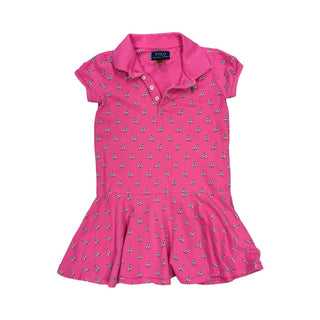 Polo Ralph Lauren Pink collared dress with sailboats, 5 years