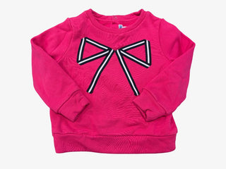 Jacadi Pink Sweatshirt with Bow Ribbon Applique, 6 years
