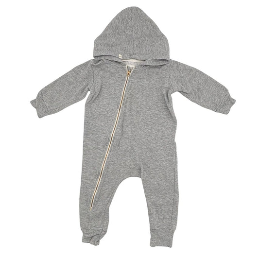 Mini Mioche grey biker romper, 1-2 months