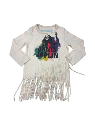 Rowdy Sprout Janis Joplin Fringed Tee, 12-18 years