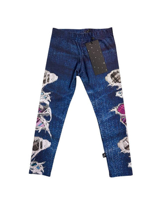 Terez Rip Effect Printed Leggings - New With Tags, medium