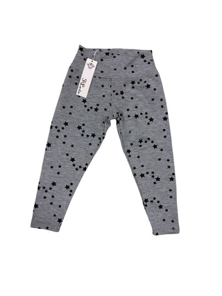 T2 Love Grey and Black Star Pattern Leggings - New With Tags, 10 years