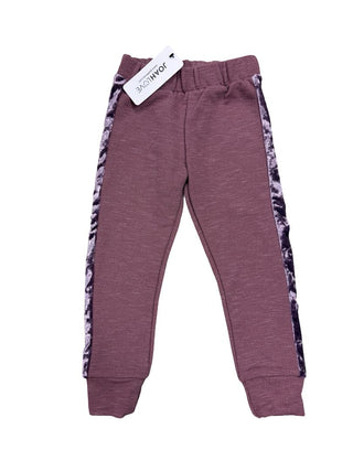 Joah Love Purple Velour Stripe Sweatpants - New With Tags, 5 years
