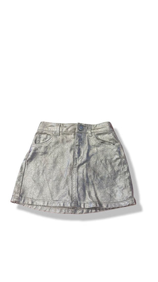H&M Sliver demin skirt, 4 years