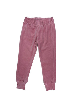 Joah Love pink velour track pants, new with tag, 2 years
