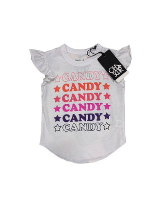 Chaser "Candy" white tshirt, new with tag, 2 years