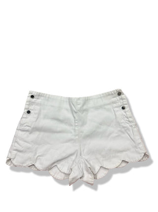 Jacadi White shorts with sliver button, 6 years