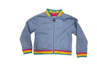 Appaman medium blue bomber with rainbow, new with tag, 2 toddler