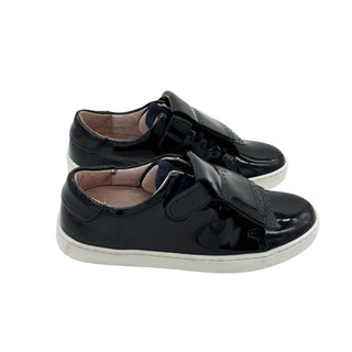 Jacadi Girls Tennis SHoes w/removable tongue black gloss, euro 31 little kid