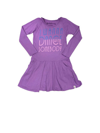 Rowdy Sprout purple longsleeve dress, new with tag, 8 years
