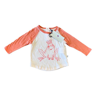 Stella McCartney New w/tags orange raglan long sleeve w/frog, 12 months