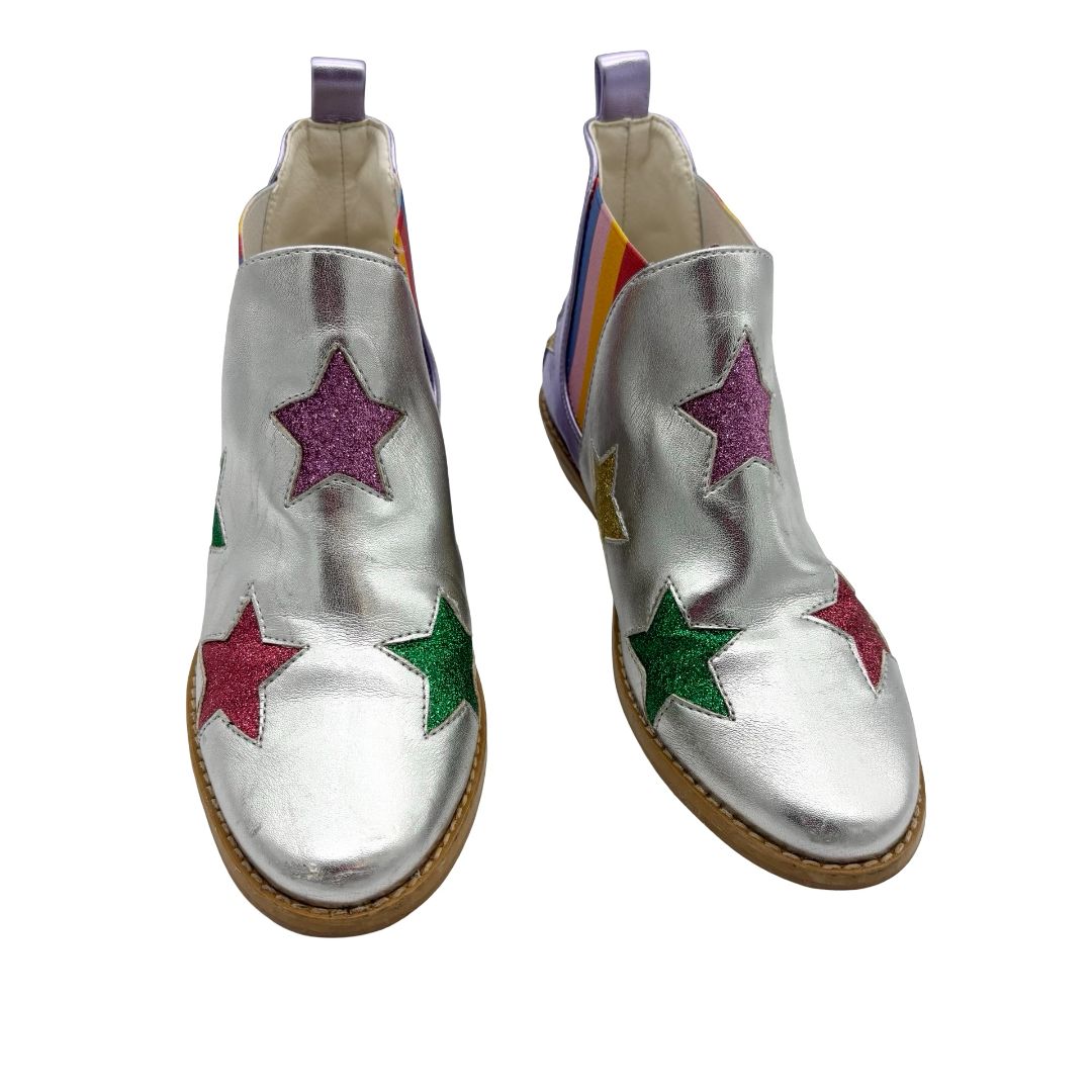 Stella McCartney Metallic Stella Star Ankle boots, euro 31 big kids