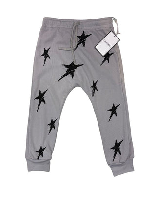 Lauren Moshi grey sweatpants with black stars, new with tag, 8 years