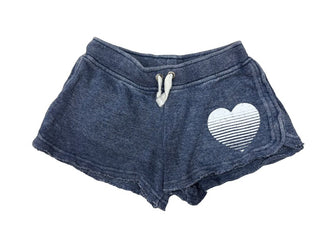 Vintage Havana Shorts with Stripy Heart Graphic, 10-12 years