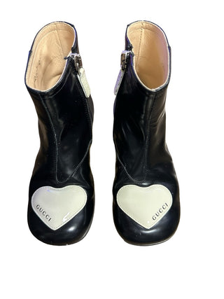 Gucci Black boots with heart/logo, 27 EU
