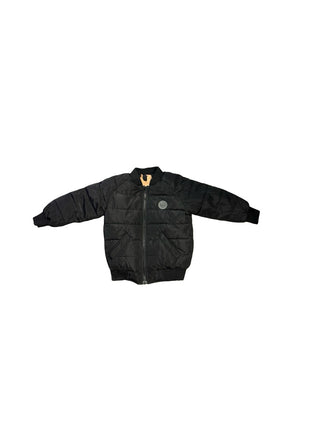 Hux Reversible padded jacket Black/Animal Print, 4 years