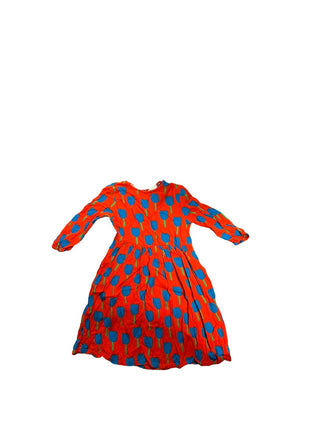 Stella McCartney Red and Blue Tulip long sleave dress, 6 years