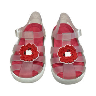 Dolce & Gabbana Red poppy jelly sandals, 8 little kid