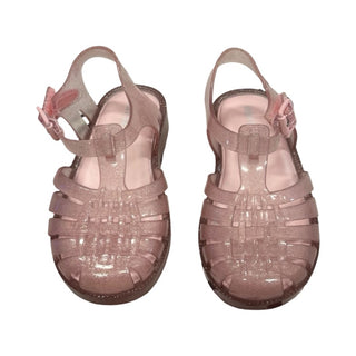 Mini Melissa Pink Sparkly Jelly Sandals, 8 little kid