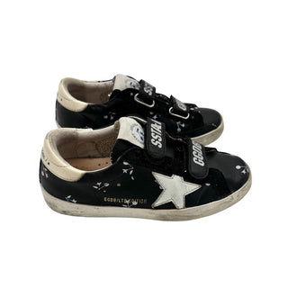 Bonpoint x Golden Goose black w/cherries leather velcro, euro 29 little kid