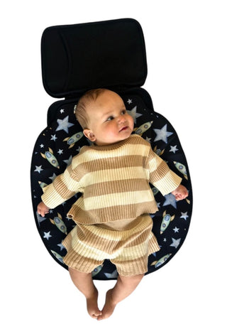 Bag & Bougie Diaper bag rocket ships