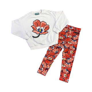 Kenzo Orange floral set, 4 years