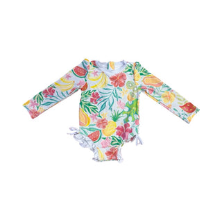 Caden lane Tropical print one piece, 3 years
