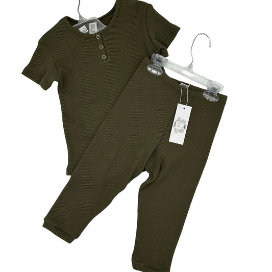 Fox & Poppy Olive green set, 3 years
