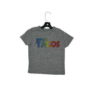 Chaser More Tacos grey tshirt, 3 years