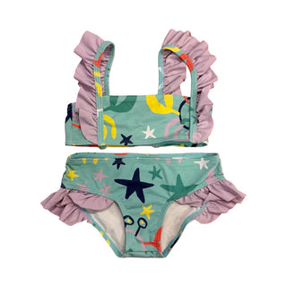 Stella McCartney Turquoise abstract bikini, 4 years