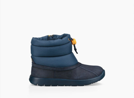Ugg Puffer waterproof boot navy/black, 8 little kid