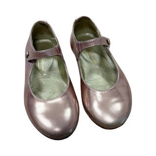 Bonpoint Pink metallic Mary Jane shoes, Euro 21 little kid