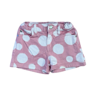 Marc Jacobs Pink denim shorts with polka dots, 4 years