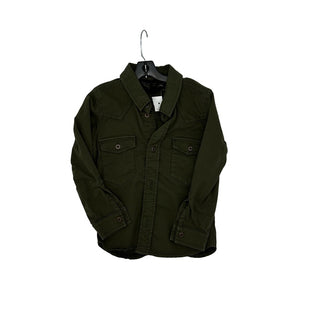 Finger In The Nose Olive green dress shirt, 2-3 years