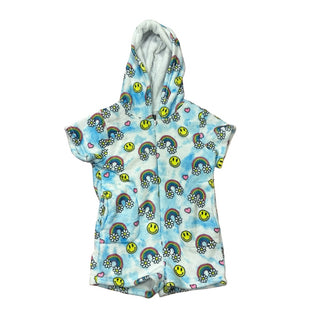 Top Trenz Fuzzy Rainbow hooded onesie, 7-8 Years