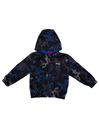 Hugo Boss blue camo print jacket, 2 years