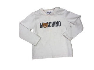 Moschino white long sleeve with bear, 2 years