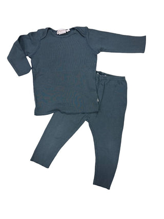 Bonpoint Dusty Teal Longsleeve and Legging Set, 18 months
