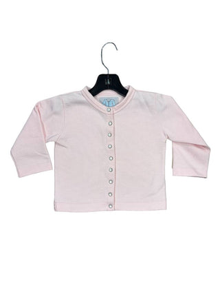 Agnes B Pink Sweater Cardigan with Pearl Snaps, 18 months