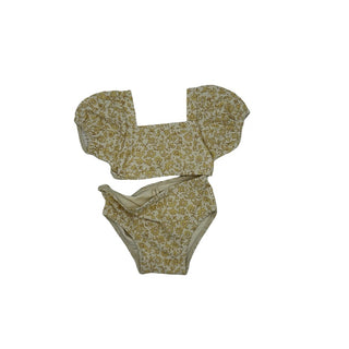 Quincy Mae Yellow two piece swim, 6-12 months