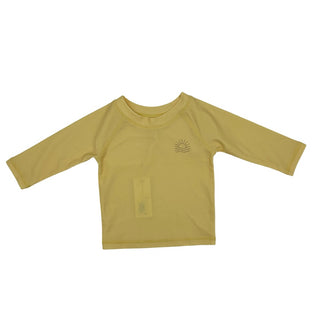 Quincy Mae Yellow rash guard , 3-6 months